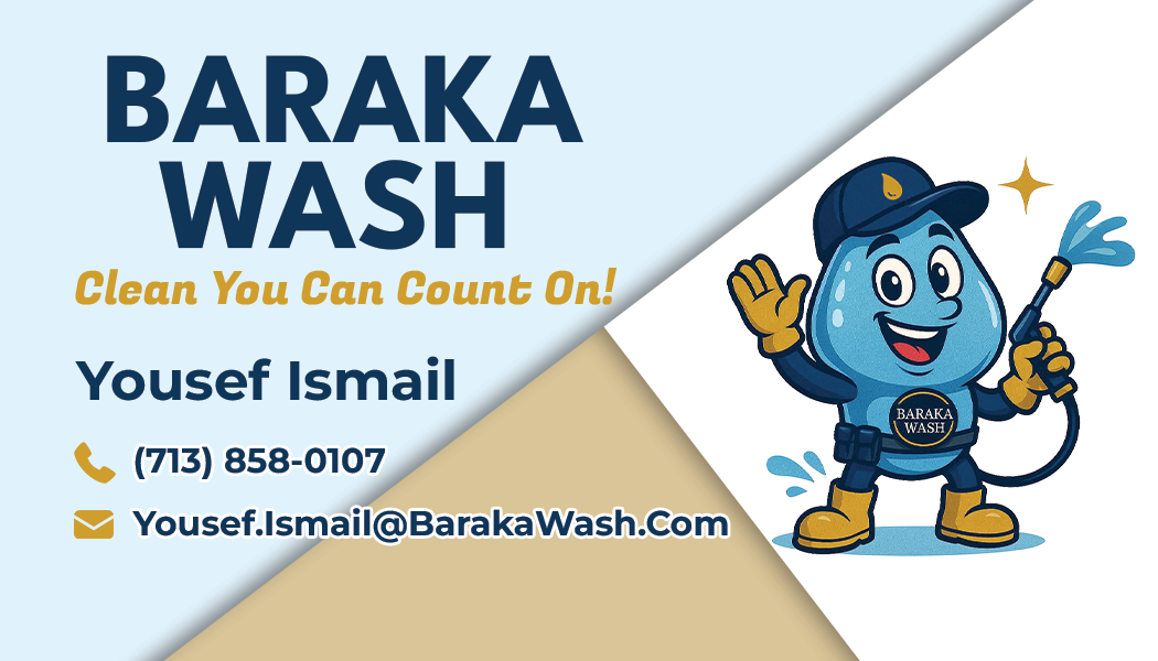 Baraka Wash business card front