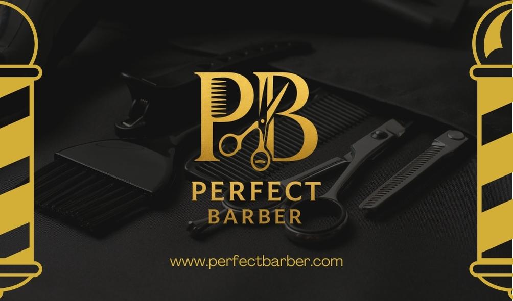 Perfect Barber business card front 1