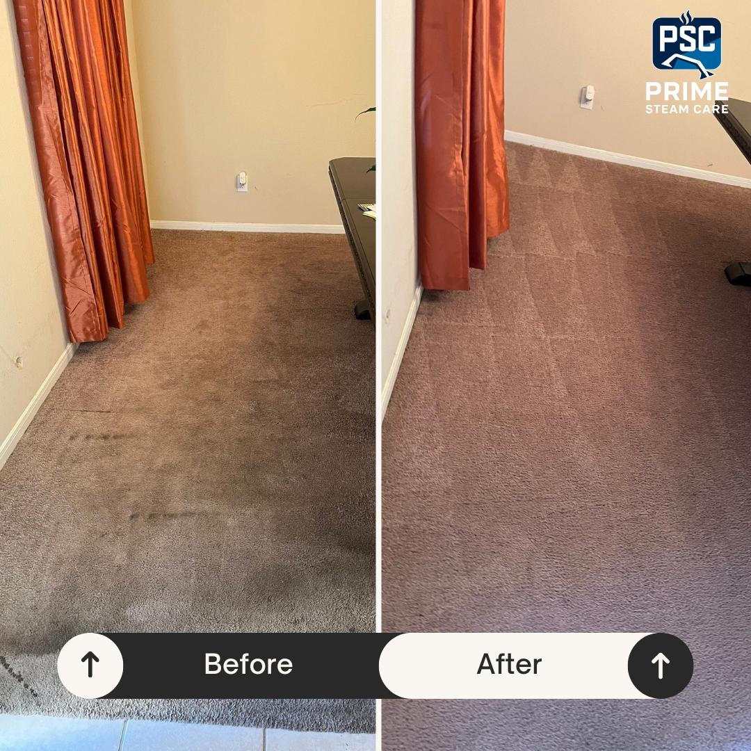 Prime Steam Care before and after visual 3